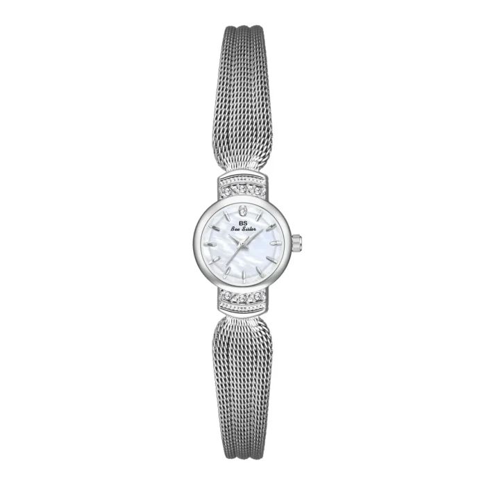 Golden Quartz Small String Wristwatch – Silver 7