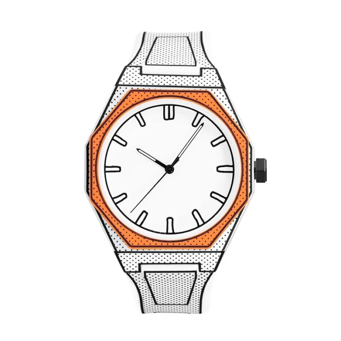 2D Sketching Men and Women Waterproof Watch – 02 8