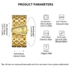 Gold Dial Bralette Geometric Wrist Watch 5