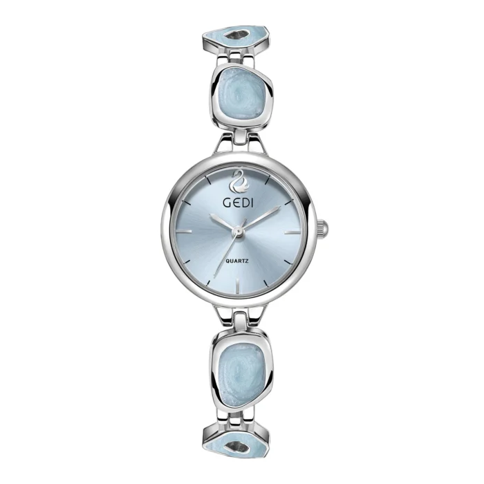 Round Quartz Small Dial Waterproof Watch – Blue 9
