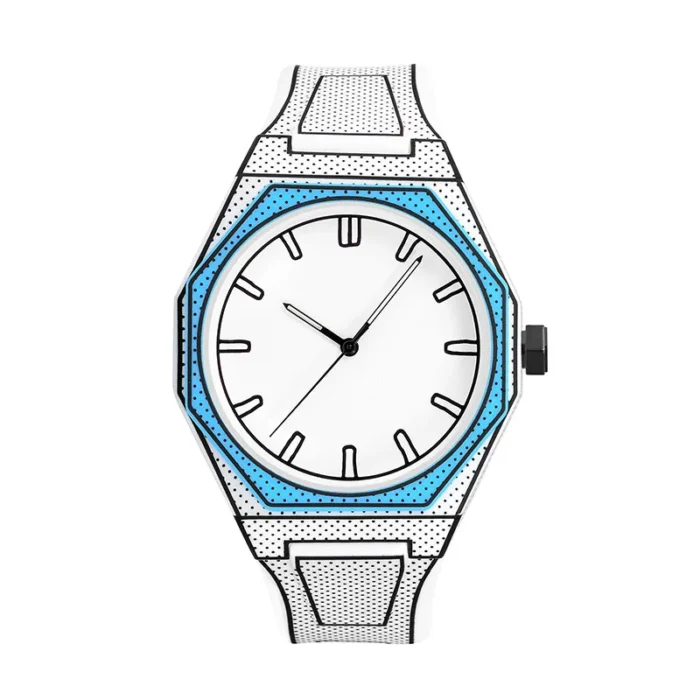 2D Sketching Men and Women Waterproof Watch – 03 9