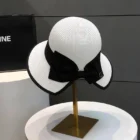Black Bow Straw Hat – As shown 3