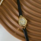 Roman Numerals 22mm Brown Leather Watch – black 7