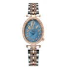 Fashion Women Watch Diamond Golden Steel Waterproof Vintage Female Handwatch Original Luxury Brands Leather Wristwatches Ladies – Ladies Watch Blue 5