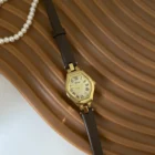 Roman Numerals 22mm Brown Leather Watch – brown 8
