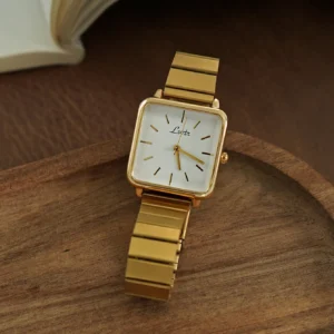 Stainless Steel Strap Square Dial Watch