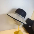 Sparkling Diamond Wide Brim Straw Hat 3