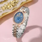 Fashion Women Watch Diamond Golden Steel Waterproof Vintage Female Handwatch Original Luxury Brands Leather Wristwatches Ladies 6