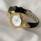 Diamond Dial Belt Quartz Watch 3