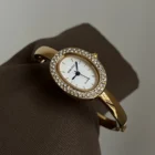 Bracelet Gold with Diamonds Small Dial Waterproof Watch – 06 10