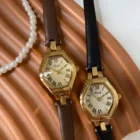Roman Numerals 22mm Brown Leather Watch 1