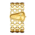 Gold Dial Bralette Geometric Wrist Watch – GoldGold Face 7