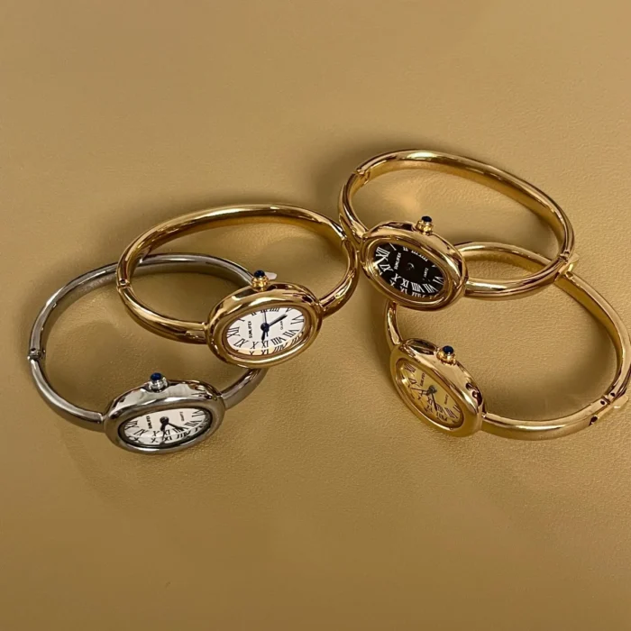 Bracelet Gold with Diamonds Small Dial Waterproof Watch 2