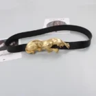 Gold Leopard Waistband Wide Belt 5