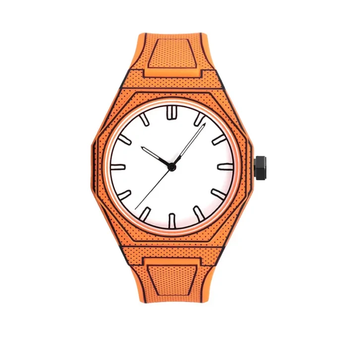 2D Sketching Men and Women Waterproof Watch – 07 12