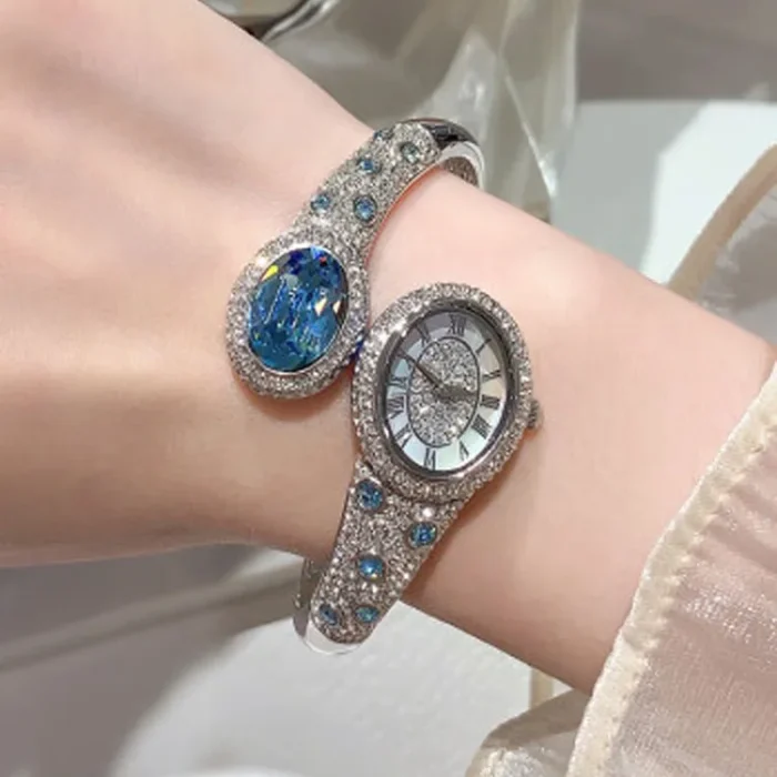 Crystal Waterproof Snake Shape Wrist Watch 5