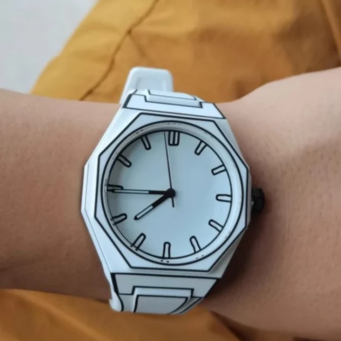 2D Sketching Men and Women Waterproof Watch 2