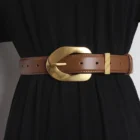 2.8cm Vintage Pu Leather Women’s Belt with Metal Pin Buckle 3