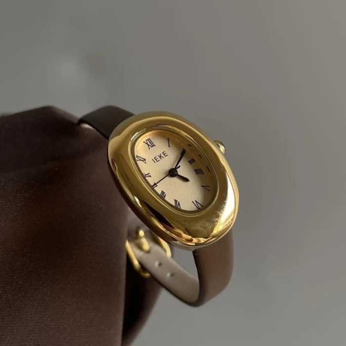 Bracelet Gold with Diamonds Small Dial Waterproof Watch – 12 15
