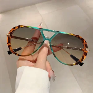 Big Frame Leopard Colorful Sunglasses