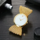 Gold Plated Stainless Steel Bralette Wrist Watch 2