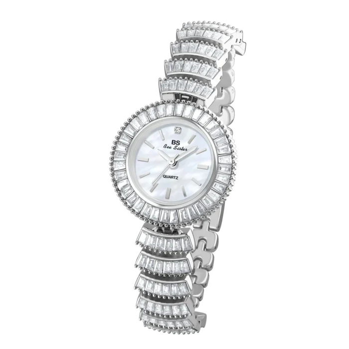 Mermaid Full Diamond Waterproof Watch – Silver 3