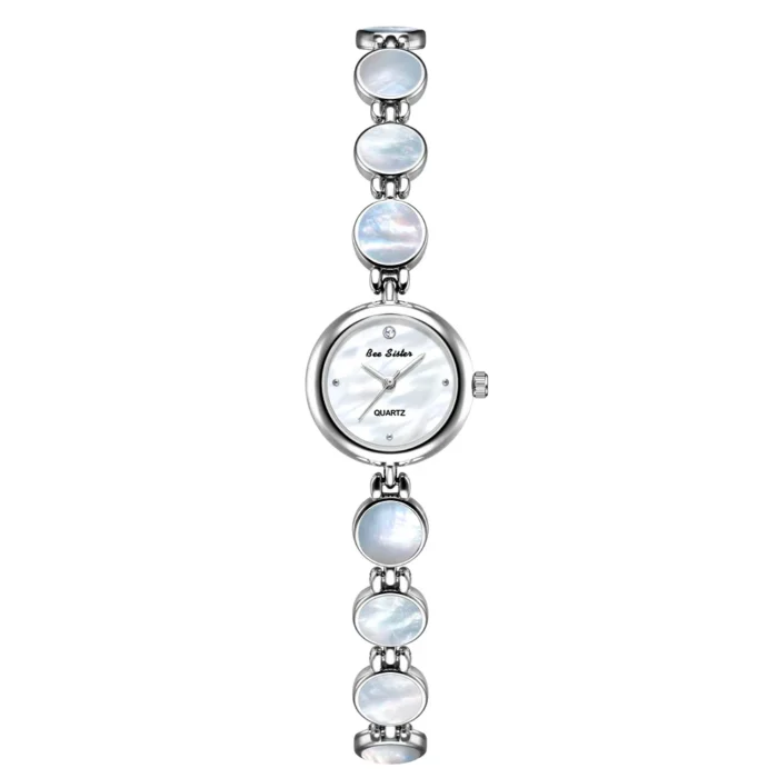 Gold Small Dial Bracelet Clock Wristwatch – Silver 7
