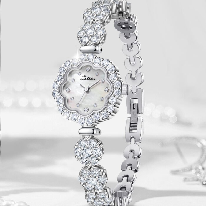 Elegant Petal Shape Quartz Wristwatch 1