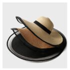 Large Mesh Patchwork Beach Sun Hat 3