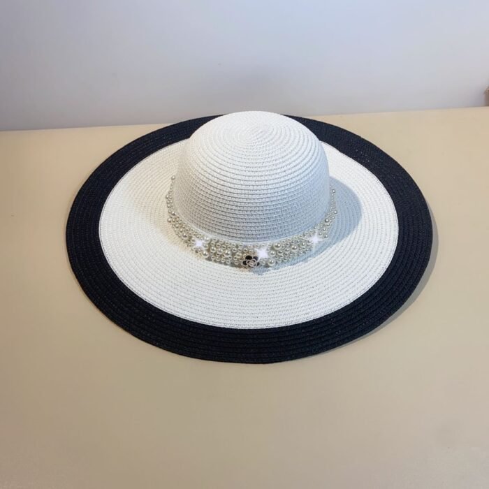 Rope Pearls Small Bucket Hat – WHITE 5