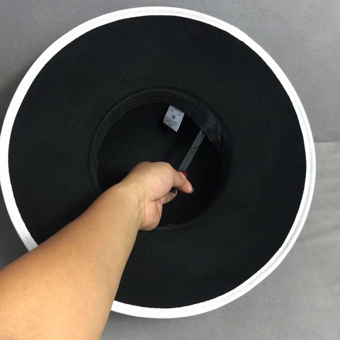 Black Pearl Flower Foldable Hat 5