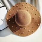 Pearl Wide Straw Hat – Khaki 5