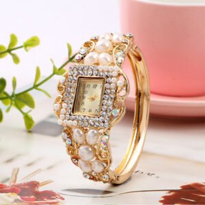 Pearl Jewelry Bracelet Waterproof Watch