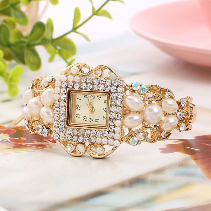 Pearl Jewelry Bracelet Waterproof Watch 2