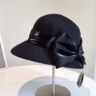 Satin Bow Straw Hat 5