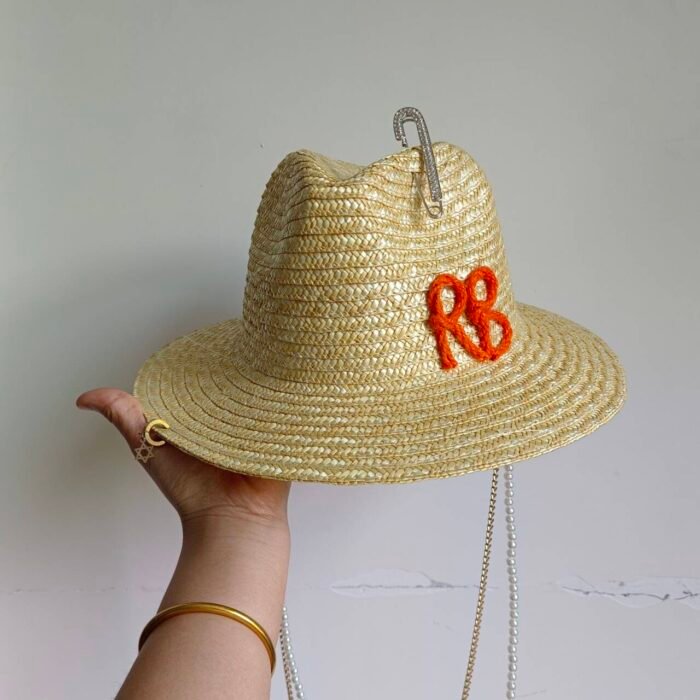 bow ribbon flat top large brim straw hat – 25 15