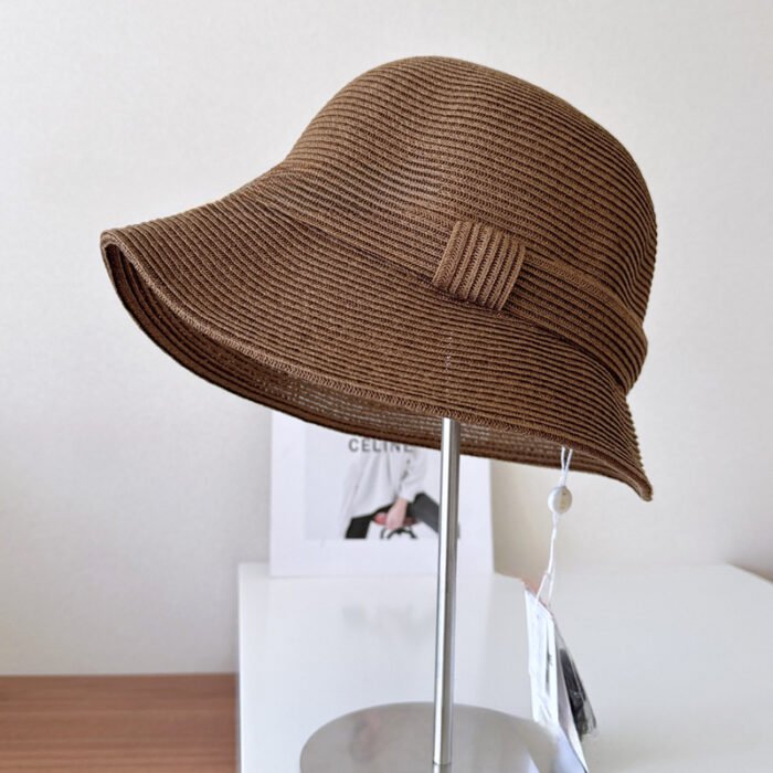 Straw Belt Hat – Brown 4