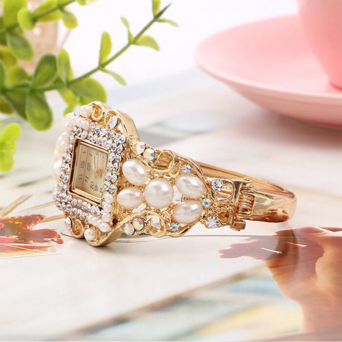 Pearl Jewelry Bracelet Waterproof Watch 3