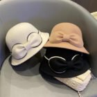 Small Felt Bow Strap Hat 3