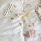 New Women Socks Thin Summer New Fresh Girls Sweet Lace Flower Socks Breathable Hollow Out Ladies Fashion Transparent Socks Comfy – Transparent Flower 1