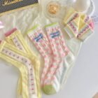 Women Socks Female Japanese Sweet Kawaii Cute Girl Stockings Ruffles Lolita Mesh Breathable Female Thin Middle Tube Socks Summer 9