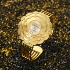 Gold Diamond Flower Dial Wristwatch – GW 3