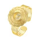 Gold Diamond Flower Dial Wristwatch 5