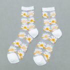 Summer Socks For Women Girls Floral Cool Socks Transparent Silk Like Crystal Casual Sock Floral Girls Elastic Short Female Meias – 9 4