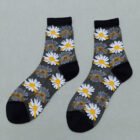 Summer Socks For Women Girls Floral Cool Socks Transparent Silk Like Crystal Casual Sock Floral Girls Elastic Short Female Meias – 10 5