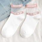 Summer Socks For Women Girls Floral Cool Socks Transparent Silk Like Crystal Casual Sock Floral Girls Elastic Short Female Meias – 18 12