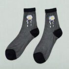 Summer Socks For Women Girls Floral Cool Socks Transparent Silk Like Crystal Casual Sock Floral Girls Elastic Short Female Meias – 13 13
