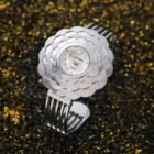 Gold Diamond Flower Dial Wristwatch – Silver 7