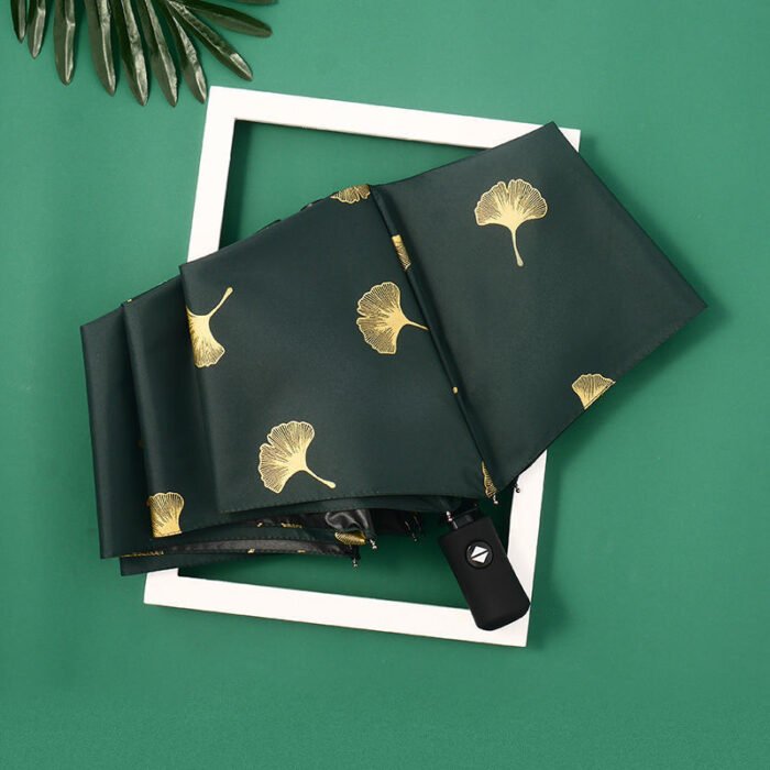 Windproof Double Layer Resistant Umbrella Fully Automatic Rain Men Women Luxury Business Male Large Umbrellas Parasol – ginkgo Dark Green 6