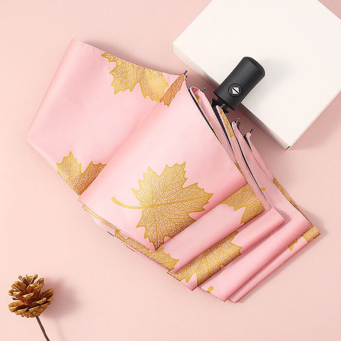 Windproof Double Layer Resistant Umbrella Fully Automatic Rain Men Women Luxury Business Male Large Umbrellas Parasol – Wutong Pink 9